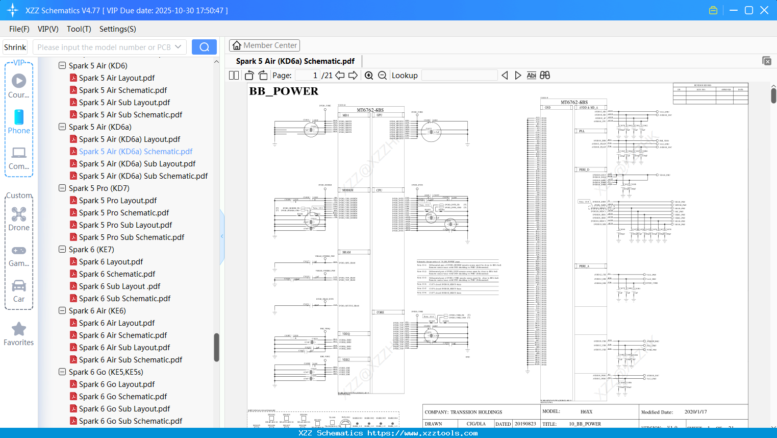 Tecno Spark 5 Air (KD6a) Schematic